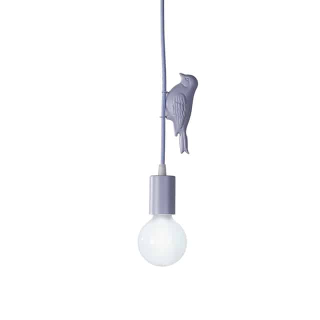 Plafonnier LED Oiseau Mauve