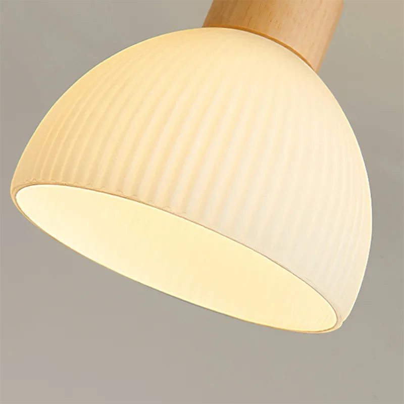 Plafonnier Blanc simpliste en Bois