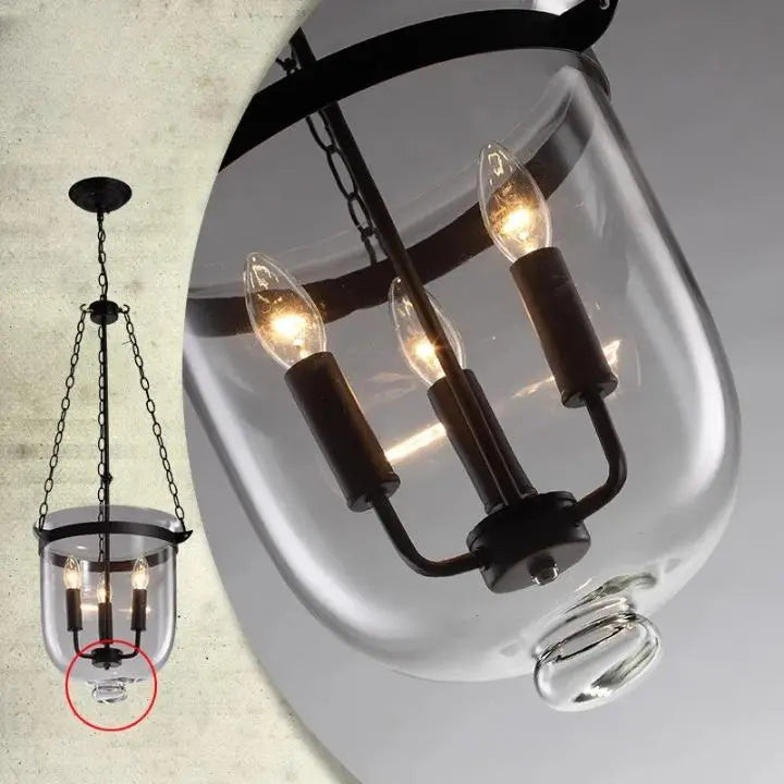 Plafonnier Américain à lampe Suspendue